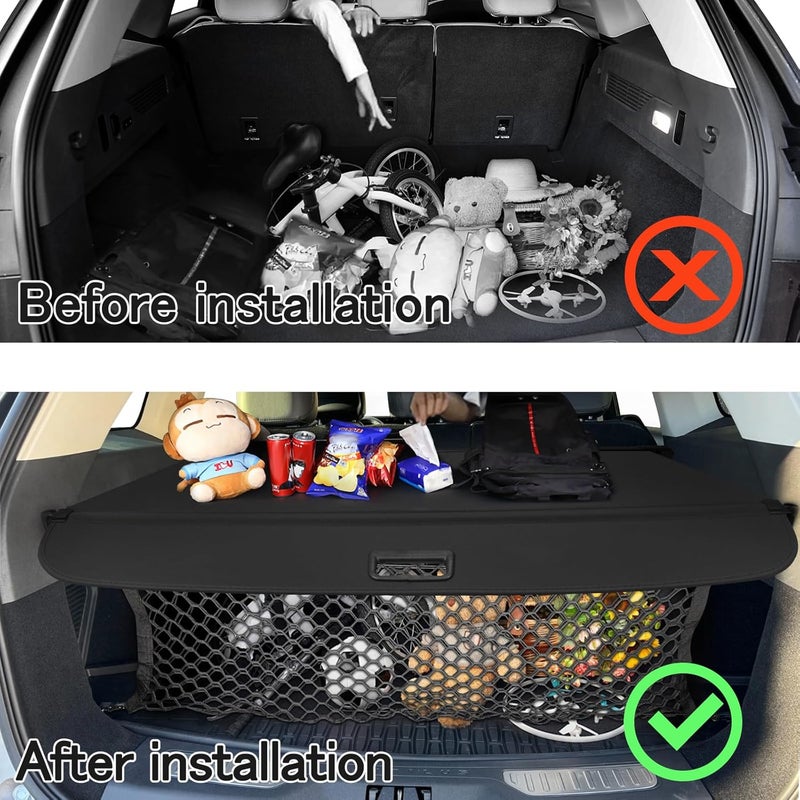 Sze Cargo Cover for Lincoln Nautilus 2024 2025 Accessories Retractable Trunk Cover Black Rear Trunk Security Cover Shielding Shade Waterproof-New Upgrade - Image 5